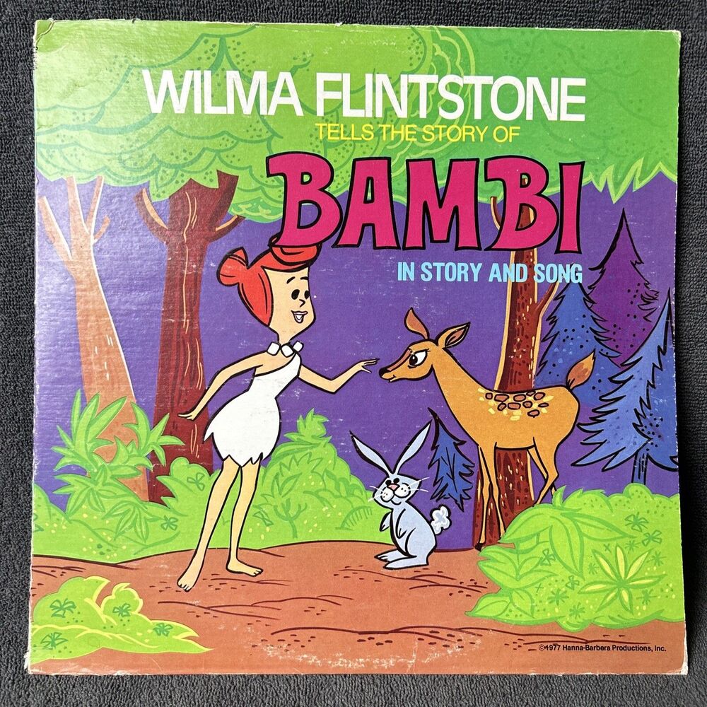 Wilma Flintstone Story Of Bambi Vinyl Record 1977 CBS LP